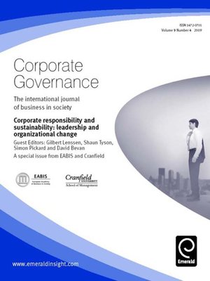 cover image of Corporate Governance, Volume 9, Issue 4